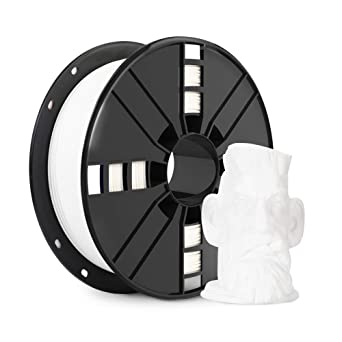 NOVAMAKER PLA Plus (PLA ) Filament 1.75mm with 20g Cleaning Filament, White PLA Pro 3D Printer Filament Toughness Enhanced, Premium PLA 1kg Spool(2.2lbs), Dimensional Accuracy  /- 0.03mm