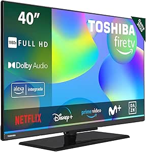 Toshiba 40LF3F63DAE Full HD Smart Fire TV 40 Pulgadas (1920 x 1080, HDR10, Control de Voz Alexa, Bluetooth, Airplay)