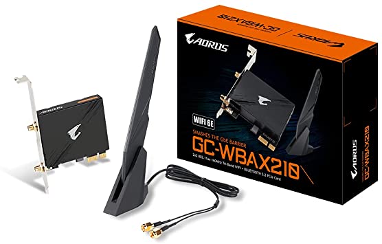 GIGABYTE GC-WBAX210 (2x2 802.11ax Tri-Band WiFi   Bluetooth 5.2 PCIe Expansion Card)