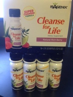 Isagenix Cleanse for Life Natural Rich Berry Single Serving Bottles(16 X 2 Fl Oz Bottles)