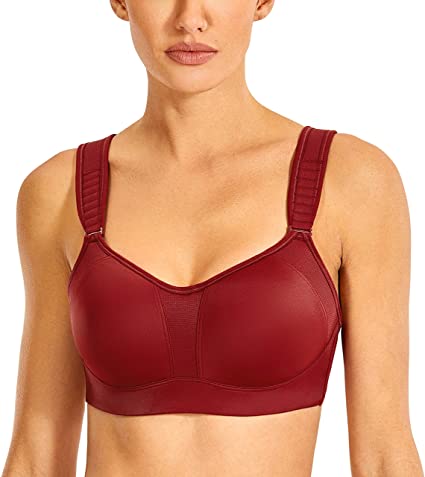Delimira Women's High Impact Full Support Underwire Padded Contour Plus Size Sports Bra