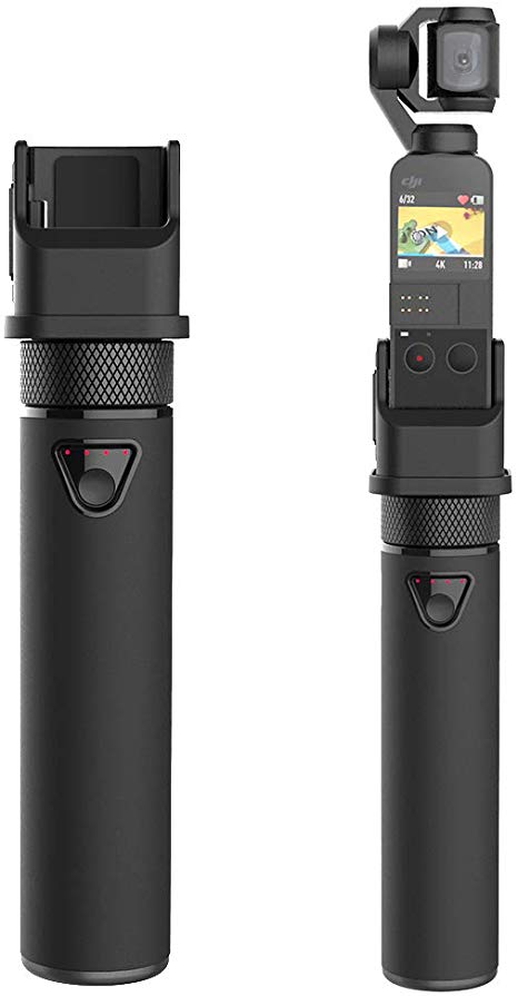 Smatree Battery Grip,Power Bank, Power Stick Compatible for DJI Osmo Pocket (Sefie Stick and External Battery Bank 2 in 1)