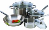 Excelsteel 7 Piece 1810 Stainless Steel Cookware With Encapsulated Base