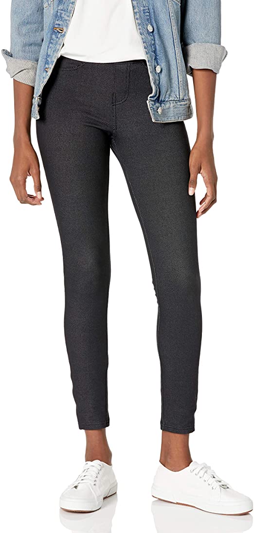 No Nonsense Womens Stretch Denim Leggings with Pockets