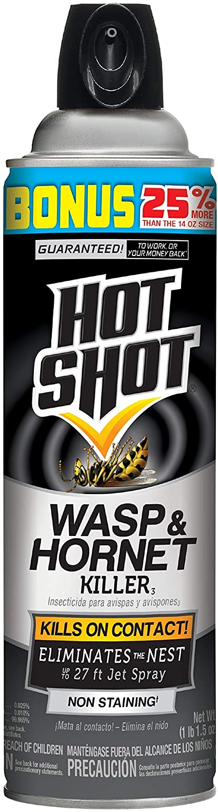 Hot Shot 13416 Wasp & Hornet Killer, 17.5 oz - 1 Count