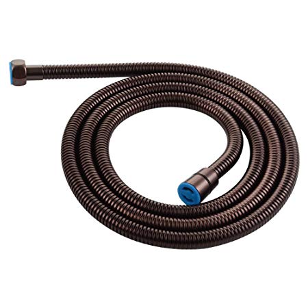 Handheld Shower Hose 79-Inch, APLusee Stainless Steel Replaced Flexible Spray Adapter with Brass Connector, Anti-Twist Explosion Proof Sprayer Hose 6.6ft, Oil Rubbed Bronze