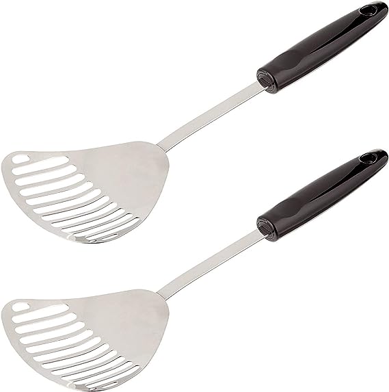 Chef Craft Stainless Steel Slotted Skimmer | 13-Inches Long | 2-Pack