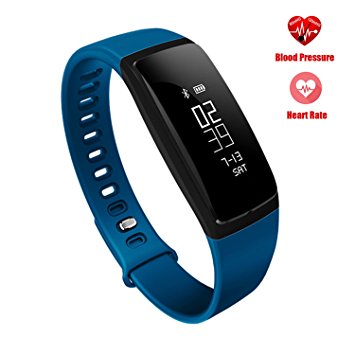 Fitness Tracker, Teamyo Activity Tracker Heart Rate Monitor Waterproof Bluetooth Pedometer Wristband with Sleep Monitor for IOS & Android Smartphone