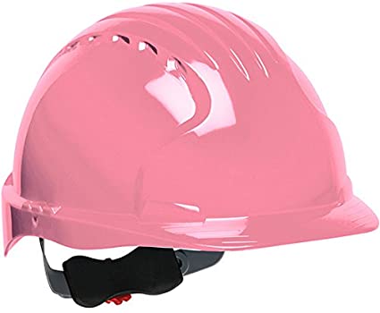 Safety Works SWX00370 Pro Hard Hat, Pink, 6-Point Wheel Ratchet Suspension