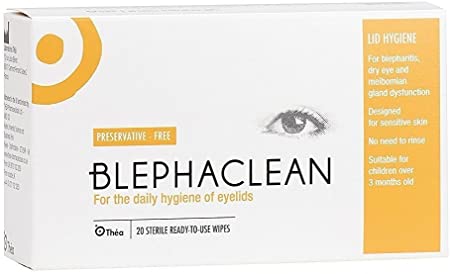 80 BLEPHACLEAN Sterile Eyelid Wipes for BLEPHARITIS