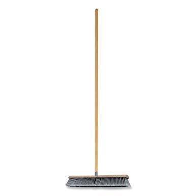 Genuine Joe GJO60467 Polypropylene Heavy Duty Manual Broom with Floor Sweep and Handle, 24" Bristles