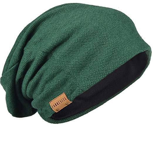 FORBUSITE Knit Slouchy Beanie Hat Skull Cap for Mens Winter Summer
