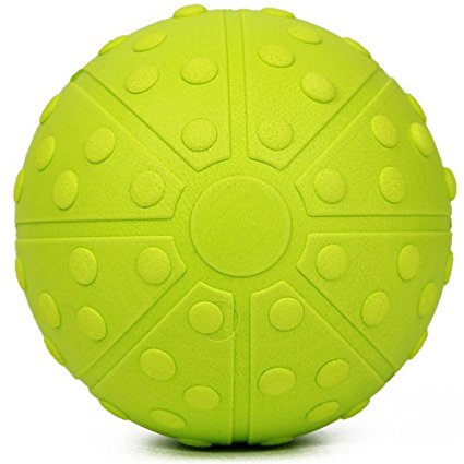 5 Inch Premium Deep Tissue Foam Massage Ball for Trigger Point Therapy Muscle Tension Myofascial Release and Crossfit Fitness BONUS EBOOK GUIDE & CARRY BAG