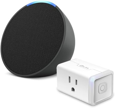 Echo Pop | Charcoal with TP-Link Kasa Smart Plug