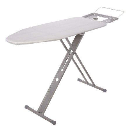 Household Essentials Italian Wide Top Ironing Board, Silver