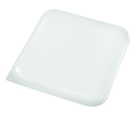 Rubbermaid Commercial 6509WHI SpaceSaver Square Container Lids, 8 4/5w x 8 3/4d, White