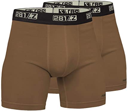 281Z Military Underwear Cotton 6-Inch Boxer Briefs - Tactical Hiking Outdoor - Punisher Combat Line