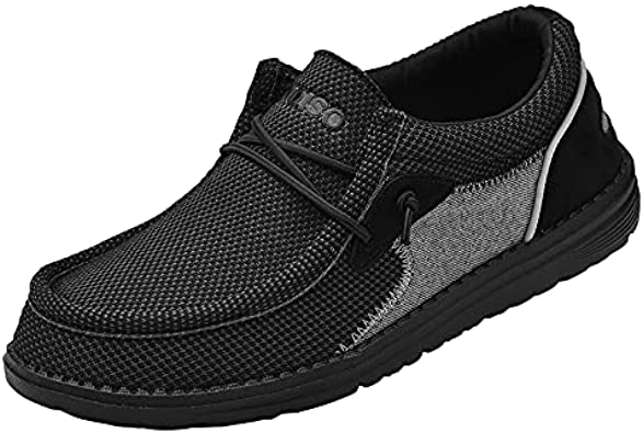 FUSHITON Men Loafers Slip on Walking Shoes Sneakers Casual Mesh Male Shoe Driving Outdoor Lightweight
