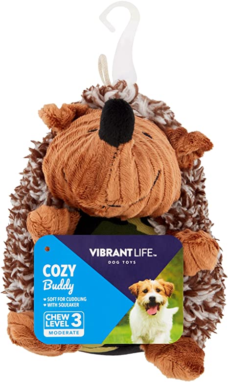 Vibrant Life Cozy Buddy Hedgehog Dog Toy