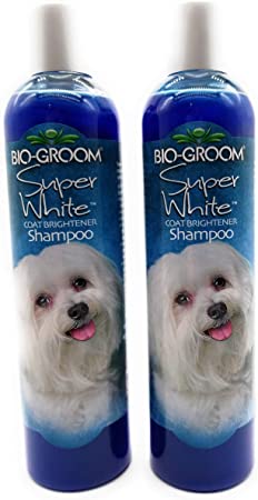 Bio-groom Super White Coat Brightener Pet Shampoo - 12Oz.(Pack of 2)