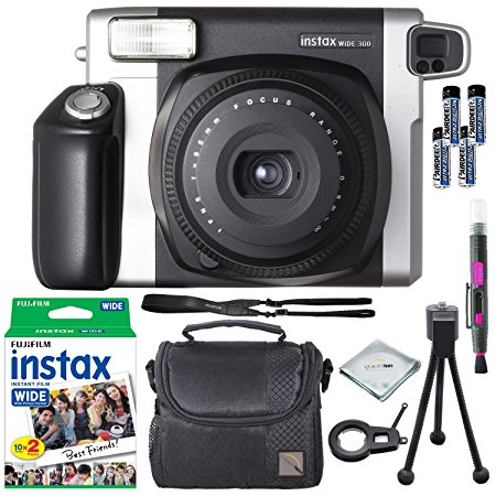 Fujifilm Instax Wide 300 Instant Film Camera   instax Wide Instant Film, 20 Exposures   Extra Accessories