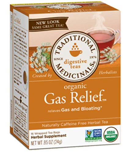 Traditional Medicinals Organic Tea (Organic Gas Relief Tea, Pack of 1)