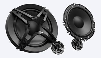 Sony Car Speaker XS-FB1621C 16 cm (6.5 inch) 2-Way Component Speakers (Black), Peak Power - 270W, RMS Power - 45W, Rated Power - 40W