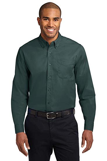 Joe's USA Men's Long Sleeve Wrinkle Resistant Easy Care Shirts in Regular, Big & Tall