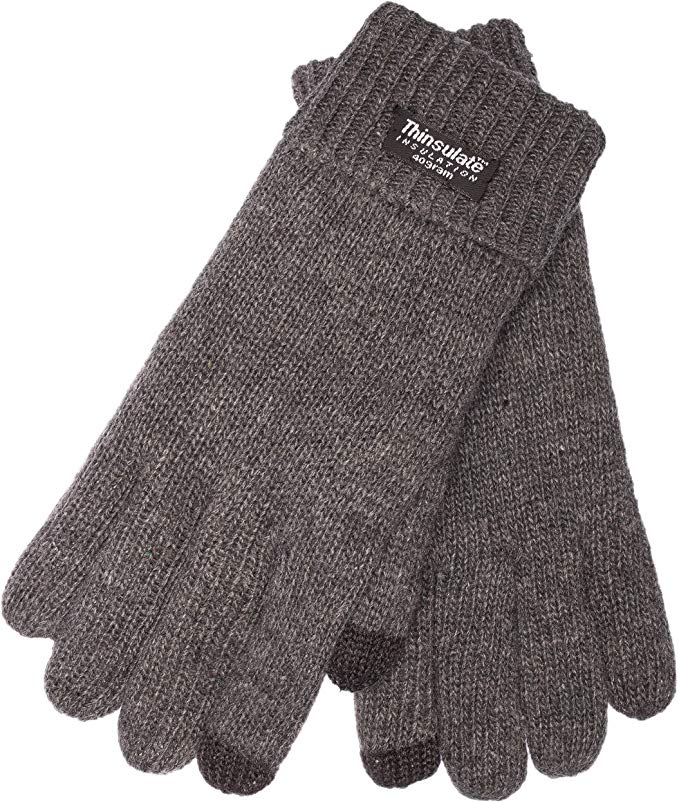 EEM Men's Knitted Gloves LASSE with Thinsulate thermal lining