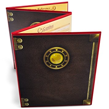 The Master's Tome 4-Panel Customizable GM Screen with Free Inserts by Stratagem (Red)