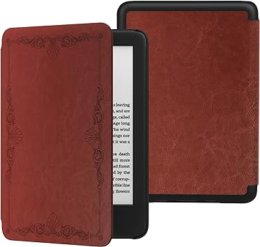 MoKo Case Fits 6" All-New Kindle (11th Generation-2022 Release), Lightweight Shell Cover with Auto Wake/Sleep for Kindle 2022 11th Gen e-Reader, Vintage Style