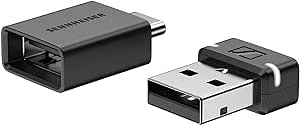 Sennheiser Dongle Bluetooth BTD 600 - Adaptateur USB-A/USB-C avec codecs Audio AptX pour Un Son Stable de Haute qualité - Écoute de la Musique, Passe des appels et Regarde des vidéos