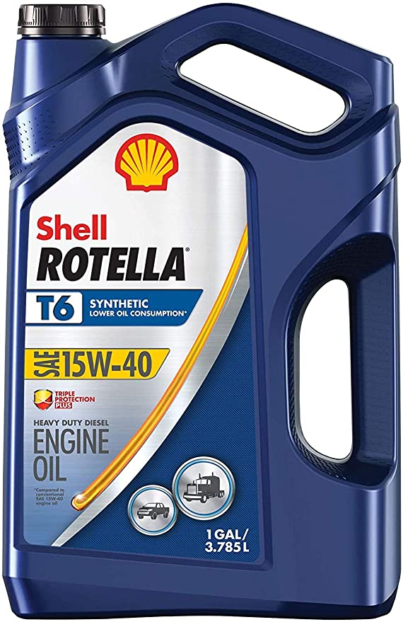 Rotella T6 Full Synthetic 15W-40 Diesel Engine Oil (1-Gallon, Single Pack)