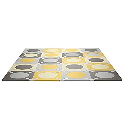 Skip Hop PlaySpot Foam Floor Mat, Gold/Grey