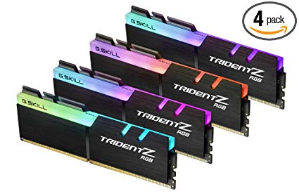 G.SKILL TridentZ RGB Series 32GB (4 x 8GB) 288-Pin DDR4 SDRAM DDR4 3200 (PC4 25600) Desktop Memory Model F4-3200C16Q-32GTZR