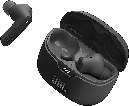 JBL Tune Beam Earphones, Bluetooth and Wireless, Water Resistant and Noise Cancelling with up to 48 Hours Battery Life, in Black