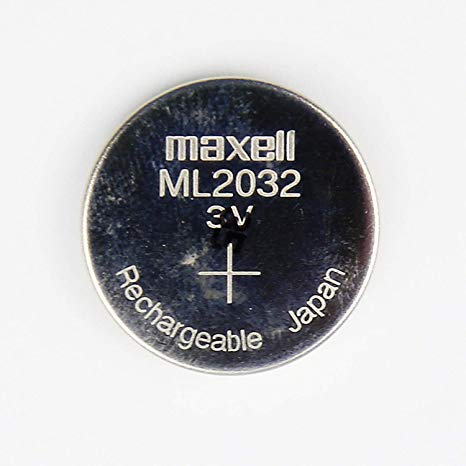 Maxell ML2032 Rechargable 3V coin cell lithium motherboard cmos battery