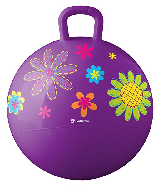 Hedstrom Flowers Hopper Ball, Kid's Ride On, Bouncy Ball 18 "