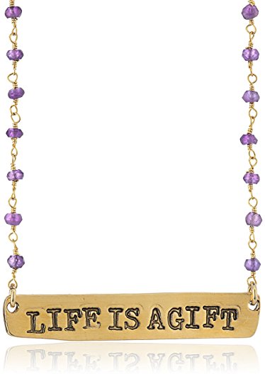Alisa Michelle Life Is A Gift Necklace