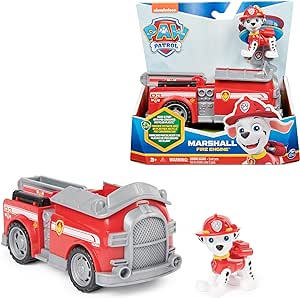 Paw Patrol - Pat Patrouille - VÉHICULE Figurine Marcus- Voiture 15cm Figurine Pat Patrouille À Collectionner - Pat Patrouille Jouet - Jouet Plastique Recyclé- Voiture Enfant - Jouet Enfant 3 Ans Et