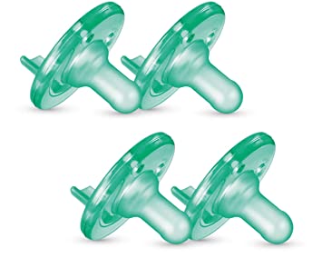 Philips AVENT Soothie Pacifier, 3  Months, Green, 4 Pack, SCF192/45