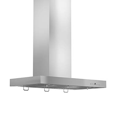 Z Line KECRN-30 30" 760 CFM Wall Mount Range Hood in Stainless Steel with Crown Molding