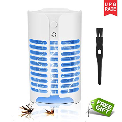 akoboo Indoor Mosquito Killer, Electronic Bug Zapper Night Lamp,Plug-in Insect Trap with Lighting Sensor Control,Eliminates Most Flying Pests for Home&Commercial