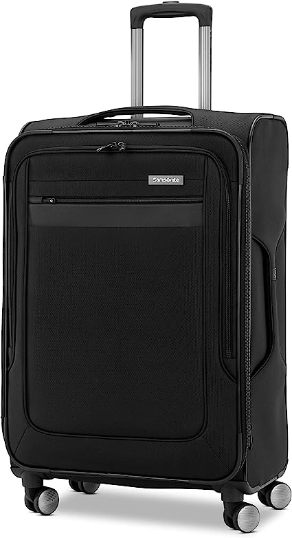 Samsonite Ascella 3.0 Softside Expandable Luggage, Black, Med EXP Spinner