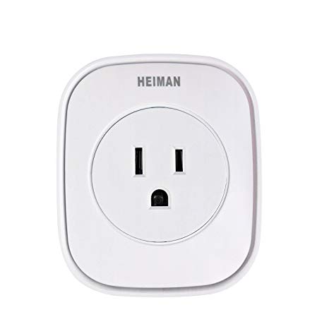 HEIMAN Smart WiFi Plug Mini Metering Outlet,Power Metering Socket Works with Alexa Voice Control,No Hub Required Timer Function Controlled by SmartPhone from Anywhere,WS2SK-US