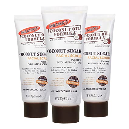 Palmer's Coconut Oil Formula Coconut Sugar Facial Scrub 3.17 oz. (Pack of 3)