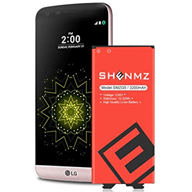 LG G5 Battery 3200mAh [Upgraded] AexPower Li-ion Battery Replacement for LG G5 BL-42D1F VS987 Verizon,H820 at&T, LS992 Sprint,H830 T-Mobile, US992,H845 Dual H850 H858 Spare Battery(24 Month Warranty)