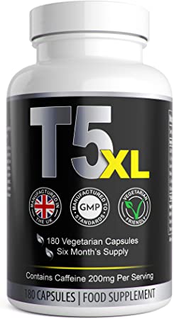 T5 XL Fat Burners | Vegetarian Safe T5 Slimming Pills | Unisex Weight Loss Tablets for Men & Women 180 Capsules 6 Month Supply | UK Manufactured | Well Known Trusted Brand Natural Answers