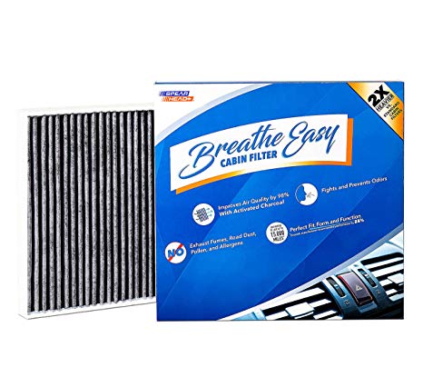 Spearhead Premium Breathe Easy Cabin Filter, Up to 25% Longer Life w/Activated Carbon (BE-920)