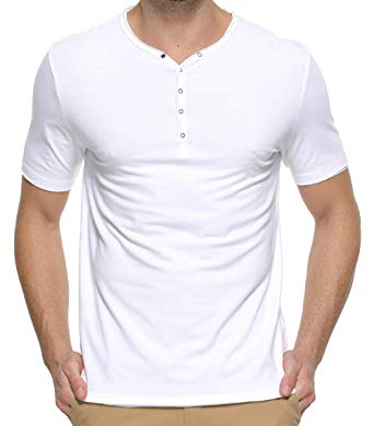 Tansozer Mens Long Sleeve/Short Sleeve T Shirts Button up V Neck T ShirtsTansozer Mens Long Sleeve/Short Sleeve T Shirts Button up V Neck T Shirts
